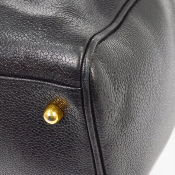 Chanel Black Calfskin 2way Duffle Handbag - Picture 3 of 8